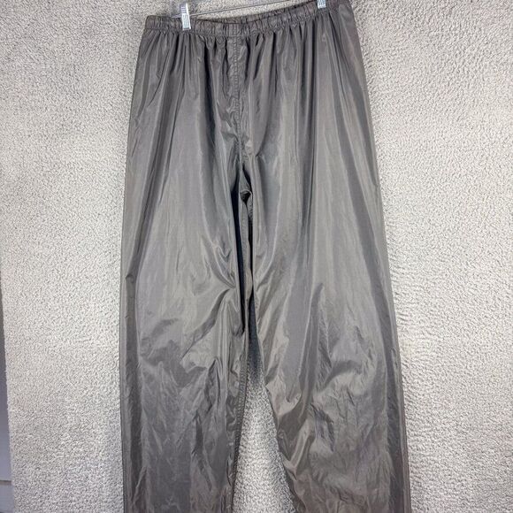 Cabelas Waterproof Pants Mens Large Gray Outdoor Hiking Camping Nylon 32x30 - Picture 1 of 13